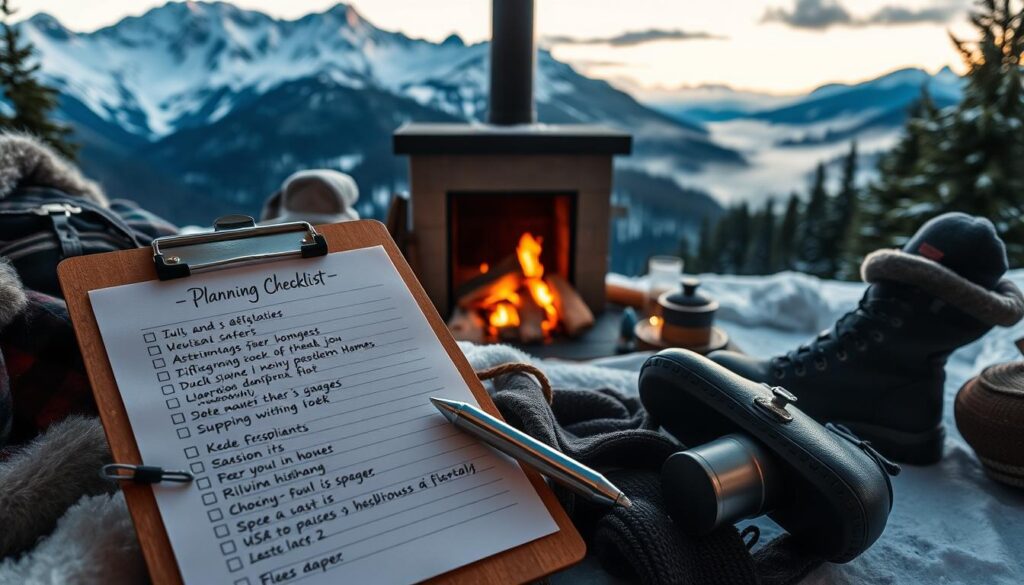 Alpine getaway planning checklist