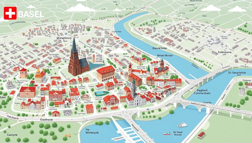 Basel travel tips - city map highlights